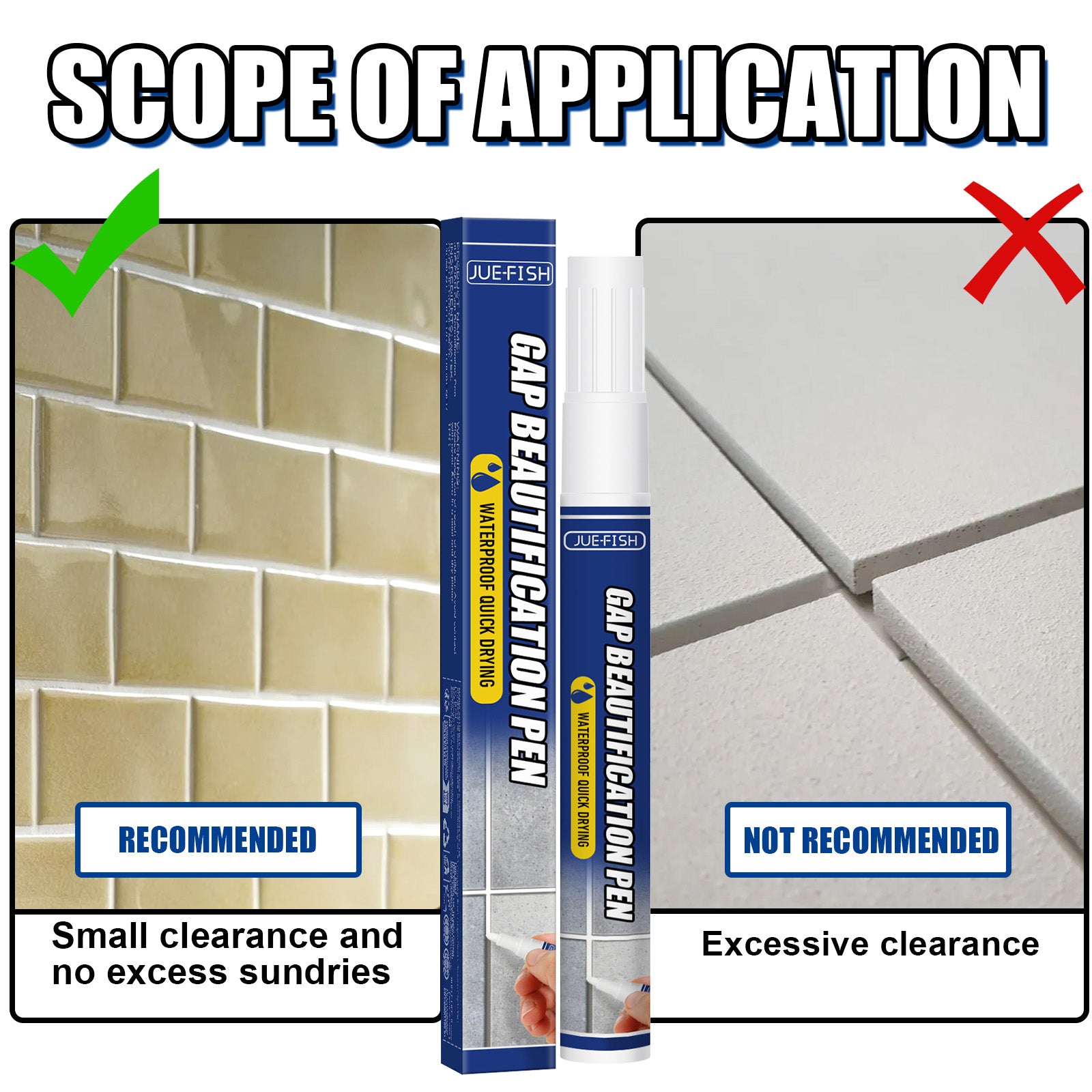 TileBright Grout Repair Pen