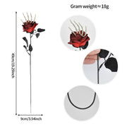 Popular artificial bloody rose bouquet with eyeball, fake rose for Halloween party and home decoration