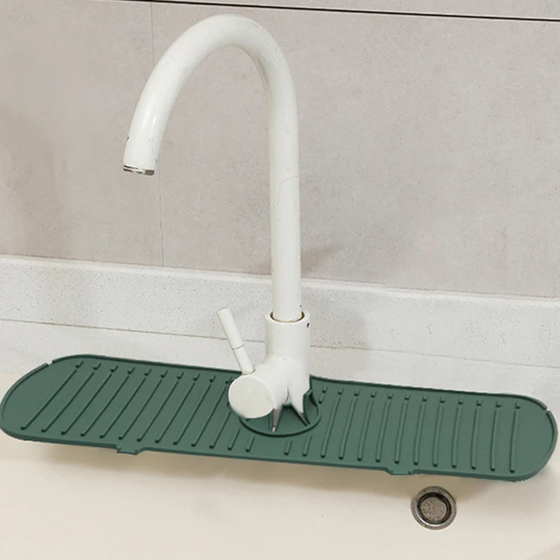 Quick-Dry Silicone Faucet Splash Guard Mat