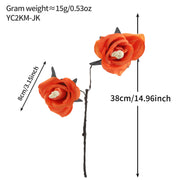 Popular artificial bloody rose bouquet with eyeball, fake rose for Halloween party and home decoration