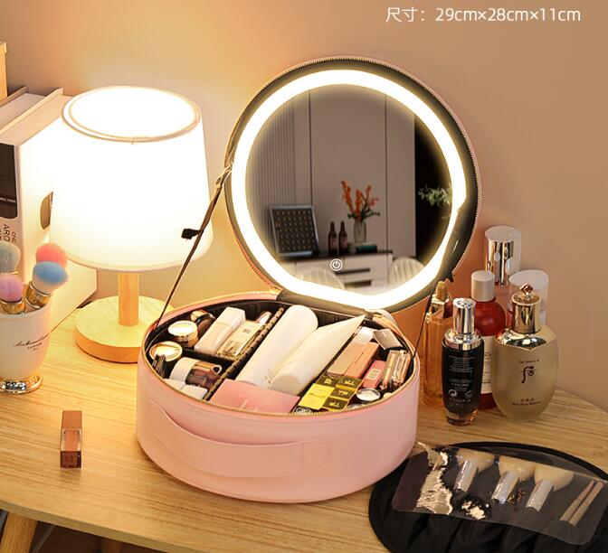 SALE — LED Mirror Makeup Case & Cosmetic Organizer