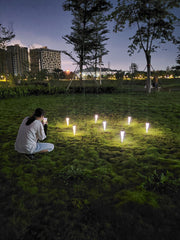 Solar Wall Light Colorful Outdoor Garden Light Landscape Light Garden Light Solar Warm White Two-color Light