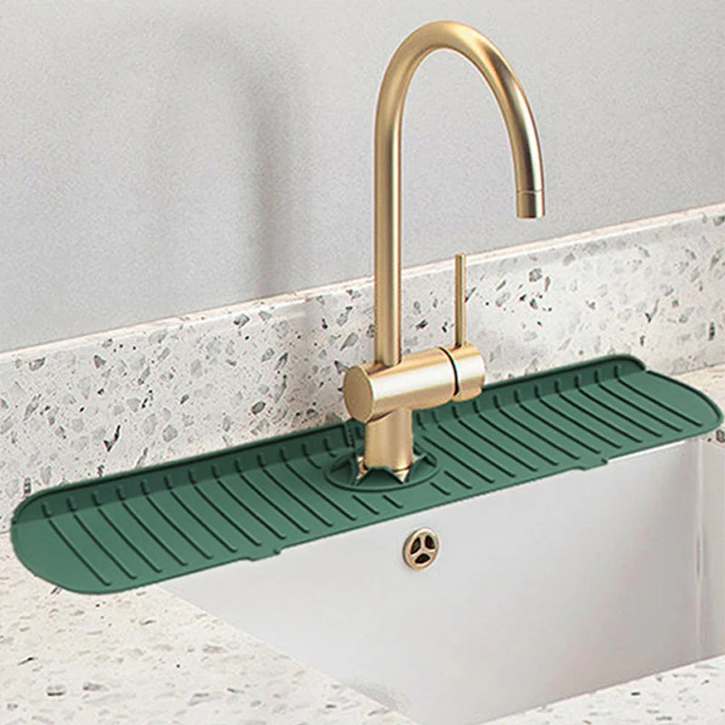 Quick-Dry Silicone Faucet Splash Guard Mat