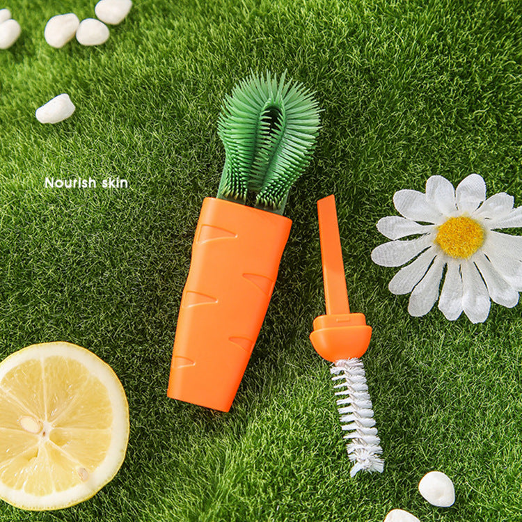 3 In 1 Cup Cover Brush Cleaning Brush Lunch Box Groove Gap Cleaning Brush Milk Bottle Nipple Vacuum Cup Cleaning Brush