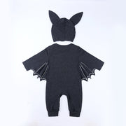 Baby Clothes Infant Bodysuit Autumn Baby INS Romper Kids Halloween Costume Bat Hooded Onesie