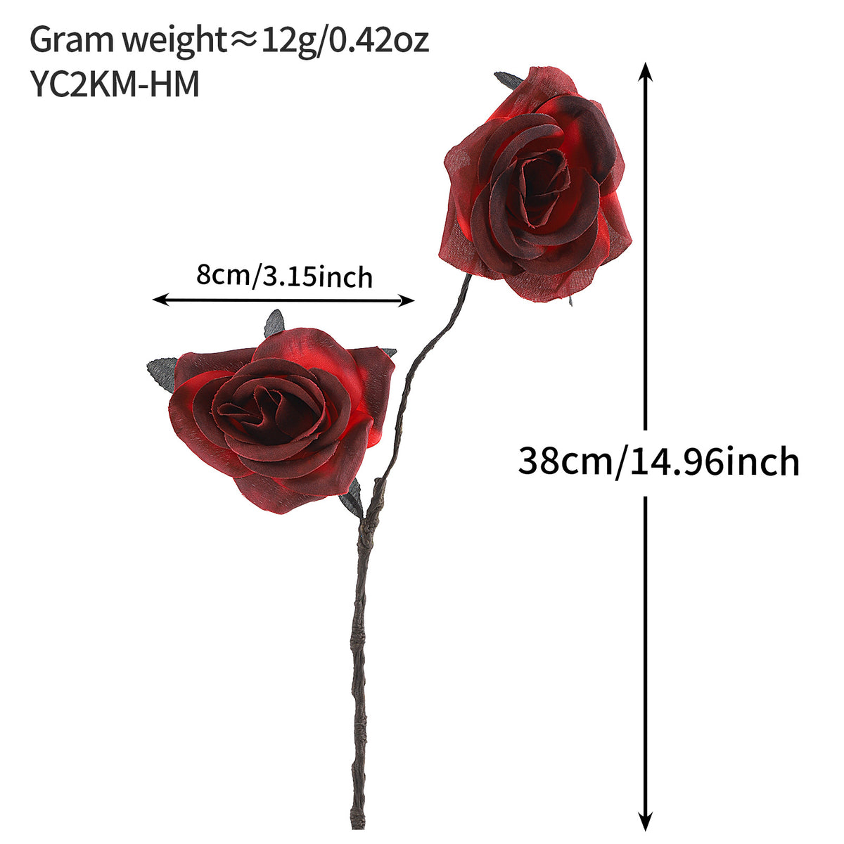 Popular artificial bloody rose bouquet with eyeball, fake rose for Halloween party and home decoration
