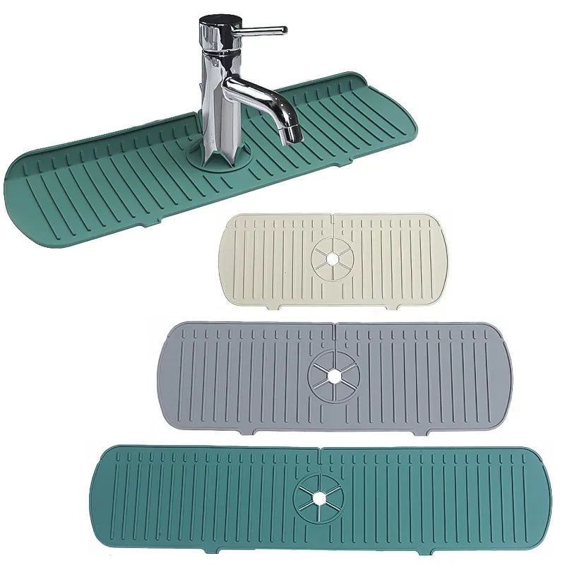 Quick-Dry Silicone Faucet Splash Guard Mat