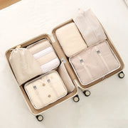 7Pcs Travel Packing Cubes, Luggage Organizer Set with Shoe Bag for Clothes Storage