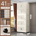 SALE — Folding Storage Cabinet with Wheels, 3/4 Tier Stackable Wardrobe Closet Organizer