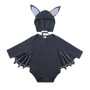 Baby Clothes Infant Bodysuit Autumn Baby INS Romper Kids Halloween Costume Bat Hooded Onesie