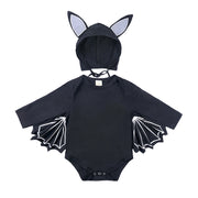 Baby Clothes Infant Bodysuit Autumn Baby INS Romper Kids Halloween Costume Bat Hooded Onesie