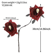 Popular artificial bloody rose bouquet with eyeball, fake rose for Halloween party and home decoration