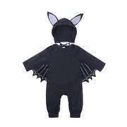 Baby Clothes Infant Bodysuit Autumn Baby INS Romper Kids Halloween Costume Bat Hooded Onesie