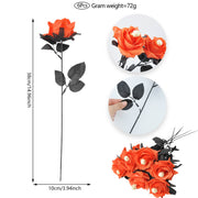 Popular artificial bloody rose bouquet with eyeball, fake rose for Halloween party and home decoration