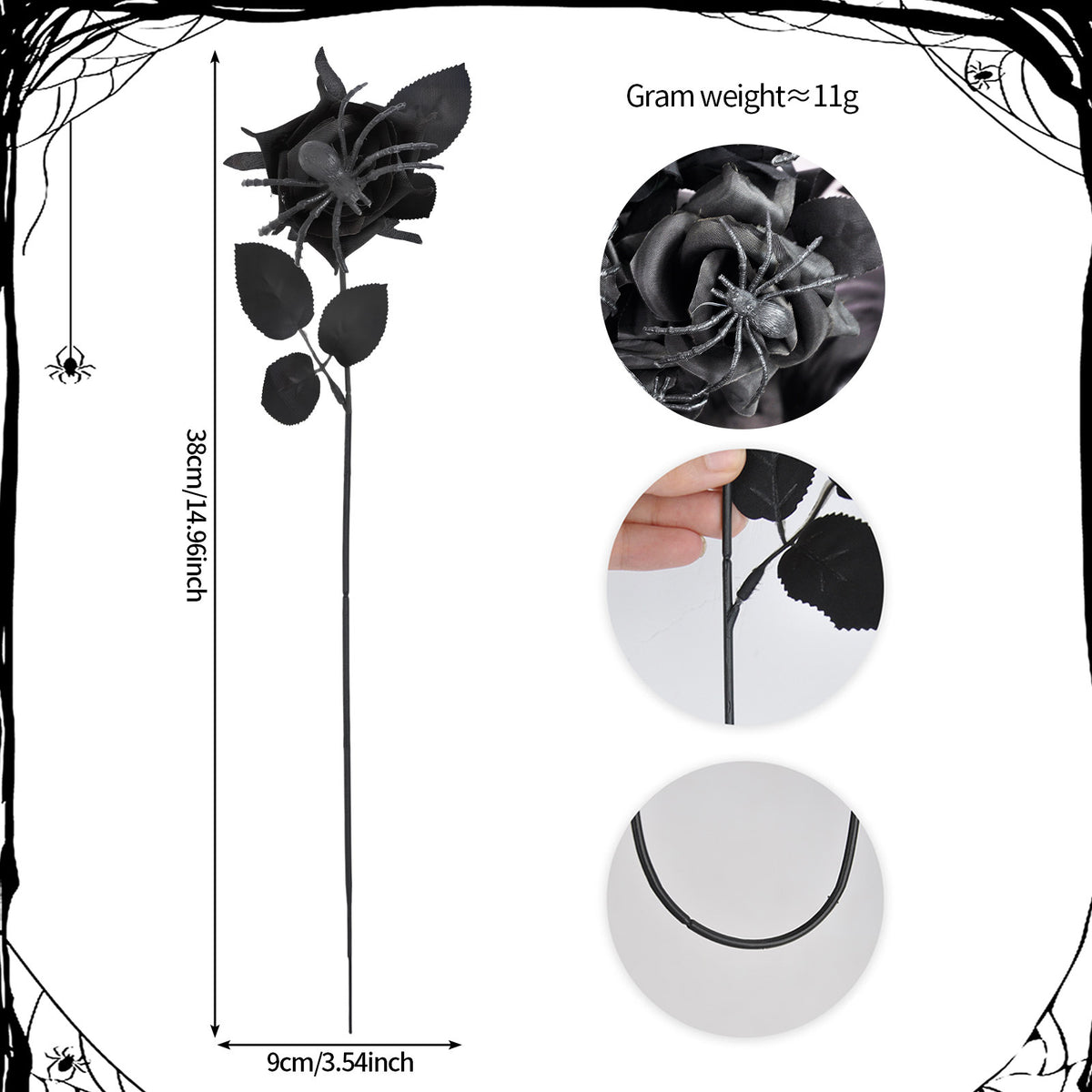Popular artificial bloody rose bouquet with eyeball, fake rose for Halloween party and home decoration