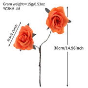 Popular artificial bloody rose bouquet with eyeball, fake rose for Halloween party and home decoration