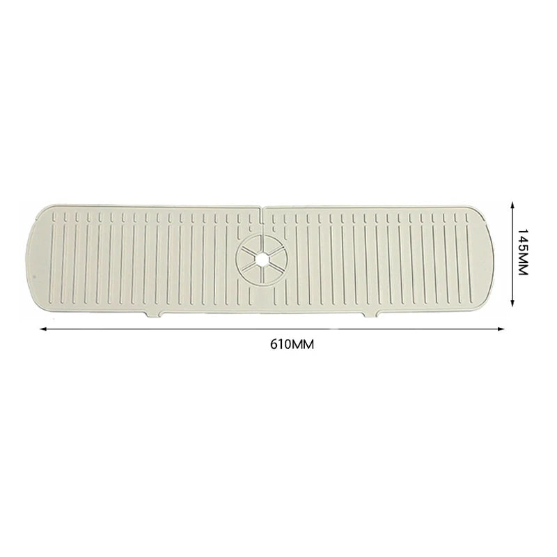 Quick-Dry Silicone Faucet Splash Guard Mat