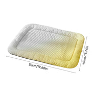 Cooling Pet Pad for Summer – Breathable Cold‑Silk Ice Mat, Gentle on Skin, Gradient Colors