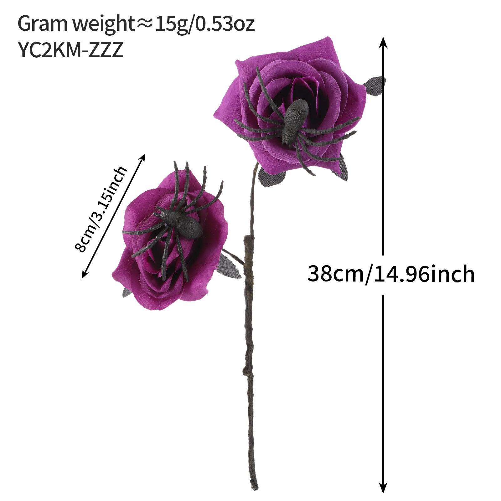 Popular artificial bloody rose bouquet with eyeball, fake rose for Halloween party and home decoration