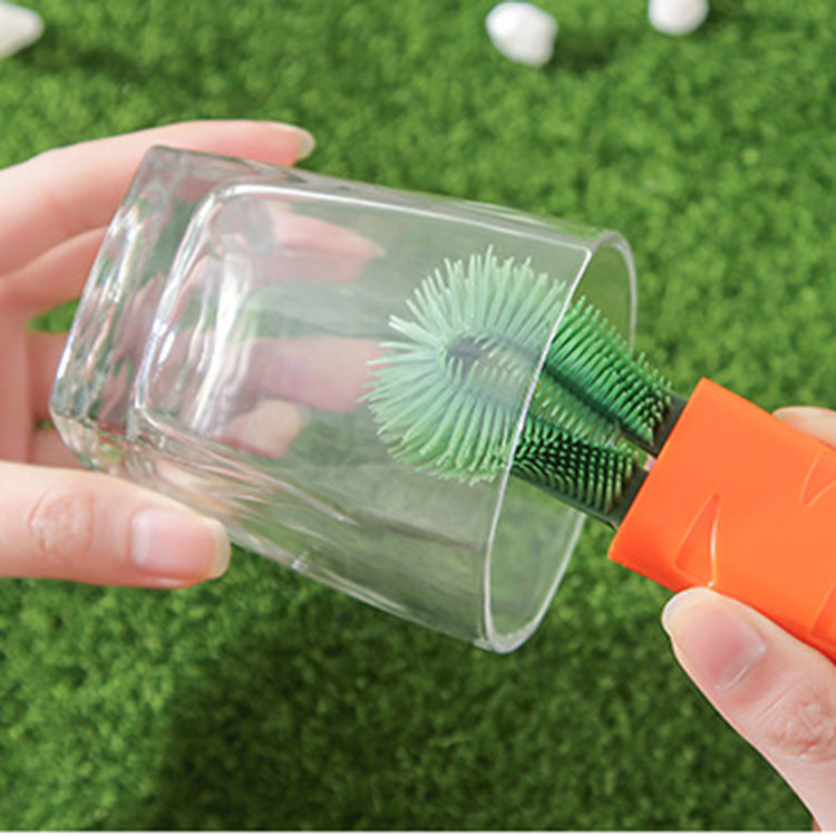 3 In 1 Cup Cover Brush Cleaning Brush Lunch Box Groove Gap Cleaning Brush Milk Bottle Nipple Vacuum Cup Cleaning Brush