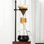 Spiral Cooling Pour-Over Coffee Filter Holder, Ins-Style Americano Dripper Stand with Spiral Chilling Design