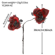 Popular artificial bloody rose bouquet with eyeball, fake rose for Halloween party and home decoration