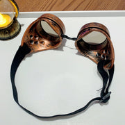 New Halloween Costume Retro Punk Steampunk Glasses Party Festival Cosplay Decorative Props