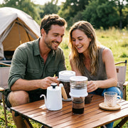 Mini Electric Coffee Grinder & Brewer – Automatic Drip Coffee Maker with Stirring Cup