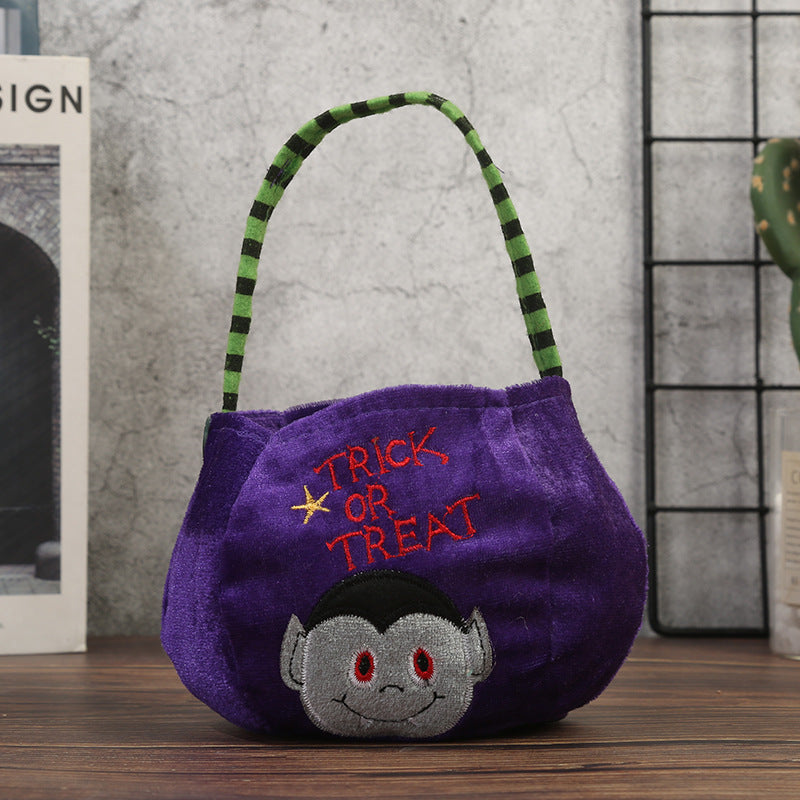 Halloween Candy Bag Decoration Kindergarten Children's Gift Bag Halloween Pumpkin Bag Scene Decoration Prop