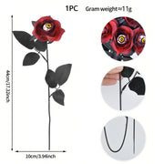 Popular artificial bloody rose bouquet with eyeball, fake rose for Halloween party and home decoration