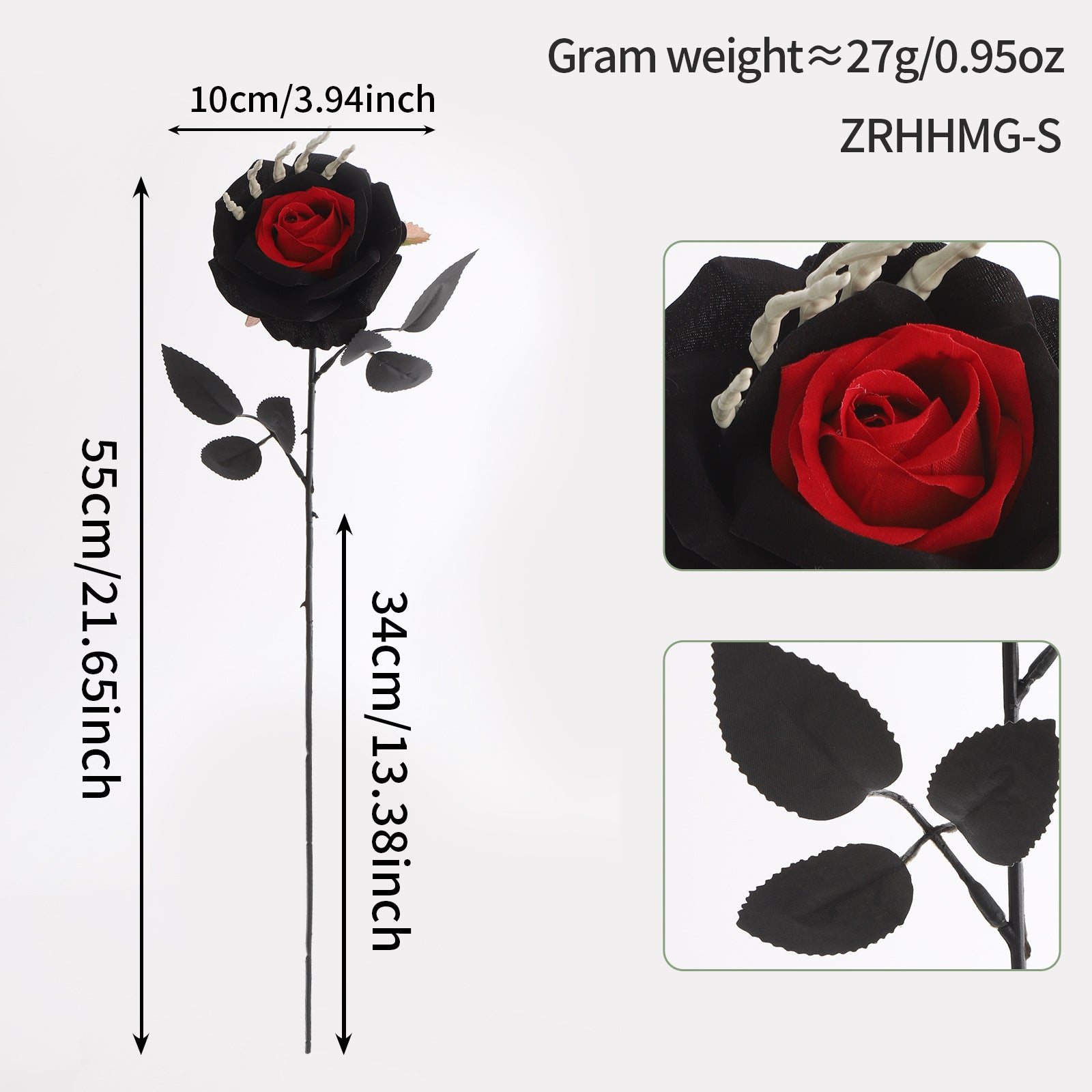 Popular artificial bloody rose bouquet with eyeball, fake rose for Halloween party and home decoration
