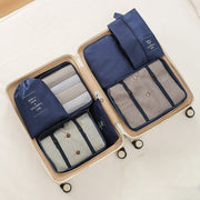 7Pcs Travel Packing Cubes, Luggage Organizer Set with Shoe Bag for Clothes Storage