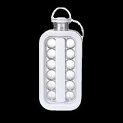 2-in-1 Portable Folding Ice Ball Maker Bottle, Silicone Freezer Ice Mold & Water Bottle for Cocktails, Travel, Gym