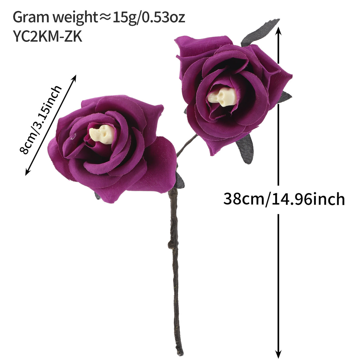 Popular artificial bloody rose bouquet with eyeball, fake rose for Halloween party and home decoration