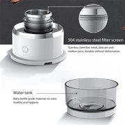 Mini Electric Coffee Grinder & Brewer – Automatic Drip Coffee Maker with Stirring Cup