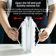 2-in-1 Portable Folding Ice Ball Maker Bottle, Silicone Freezer Ice Mold & Water Bottle for Cocktails, Travel, Gym