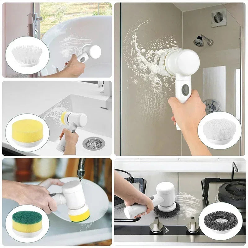 SpinShine 5-in-1 Electric Cleaning Brush